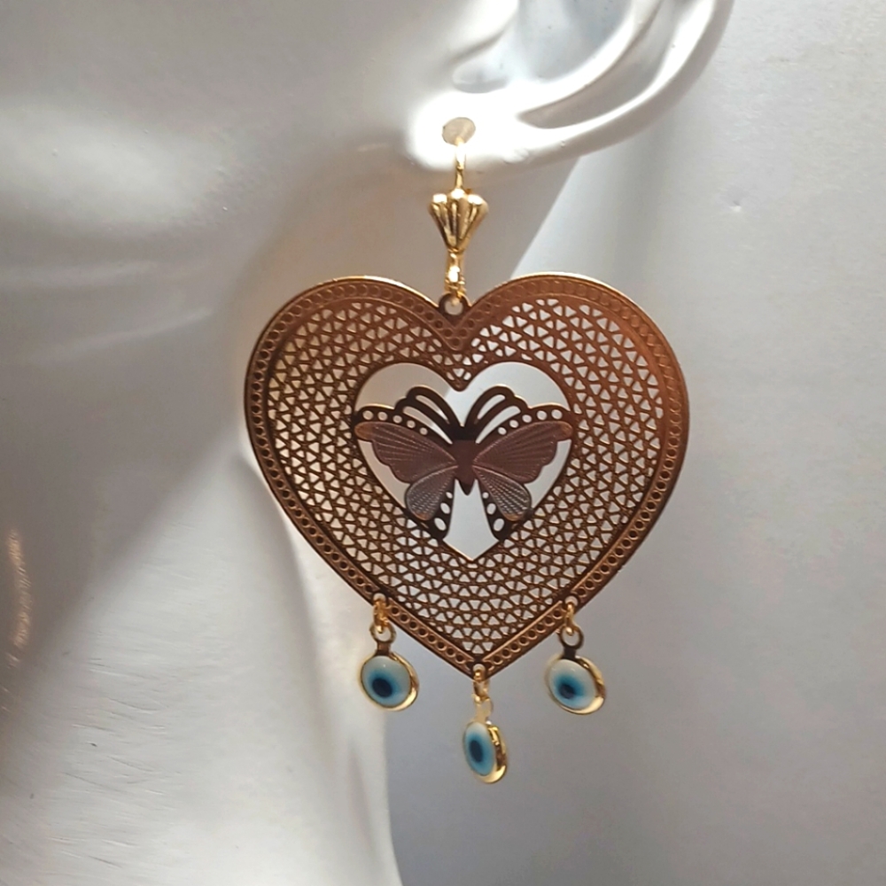 Gold Layered Woman Earrings NWOT